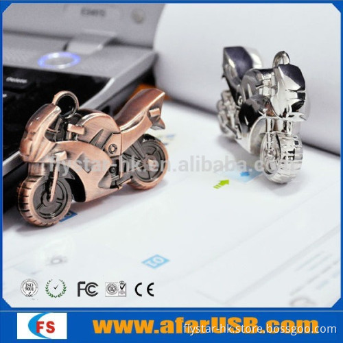 Cool motorcycle shape usb flash drive with three available colors